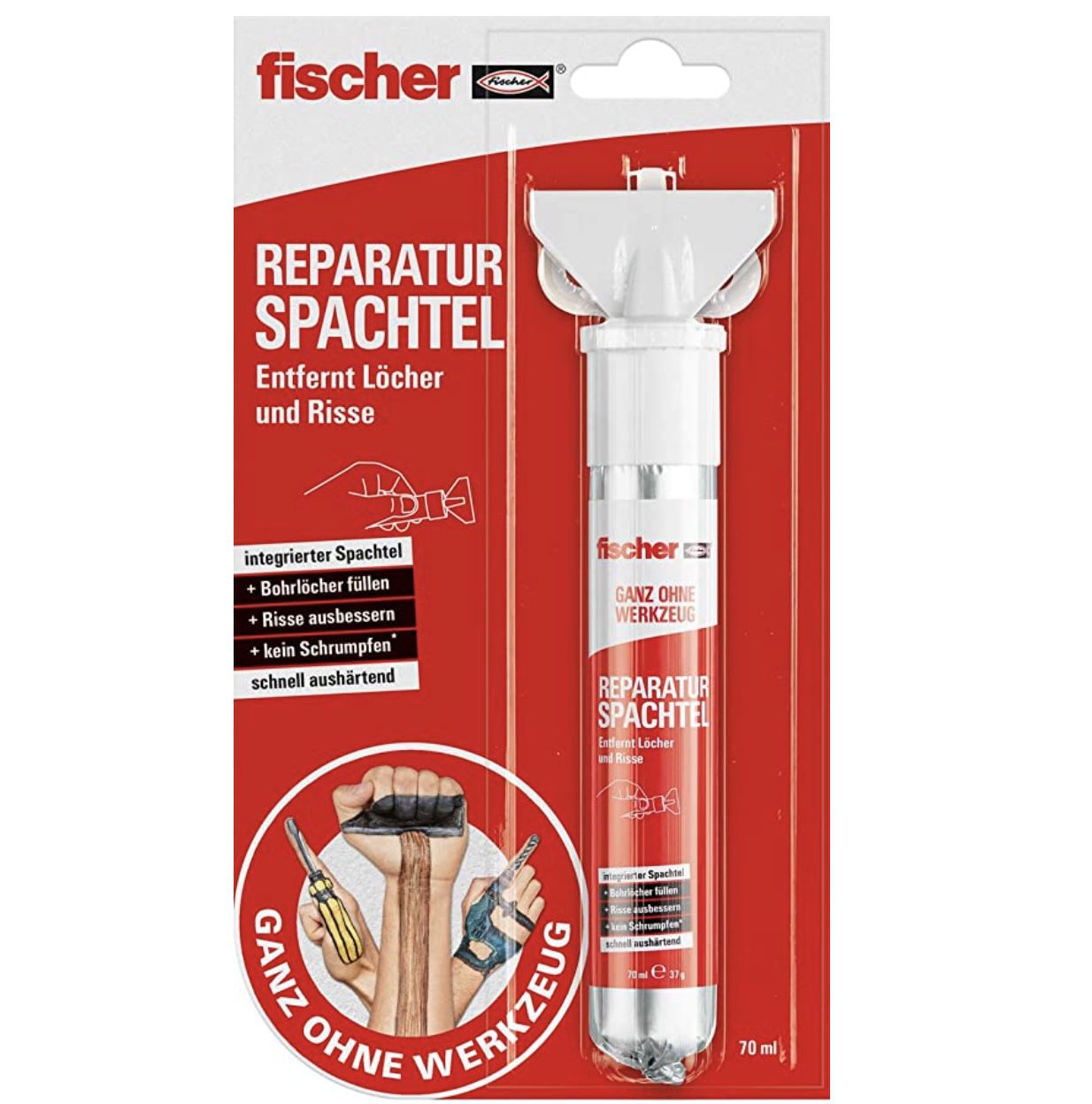 fischer Reparatur Spachtel klassisch für 2,94€ (statt 5€)   Prime