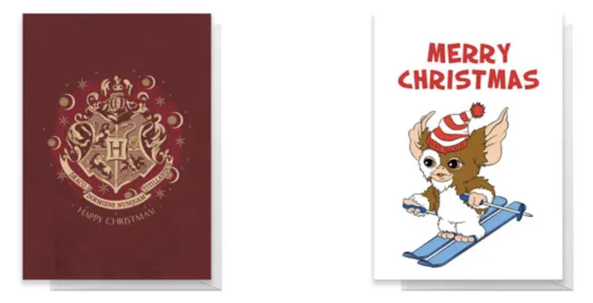 10er Pack Motiv Weihnachtskarten mit Harry Potter, DC, Scooby Doo uvm. für 12€ (statt 30€)