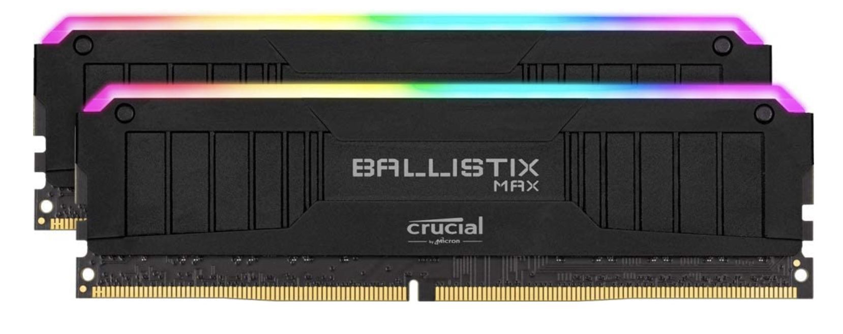 Crucial Ballistix MAX RGB Desktop Gaming Speicher Kit mit 16GB 4400MHz DDR4 & DRAM für 128,99€ (statt 163€)