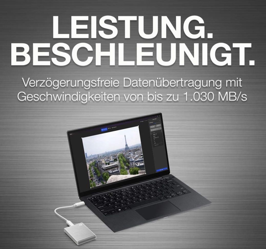Seagate One Touch SSD 1TB 2021er Modell für 129,99€ (statt 147€)