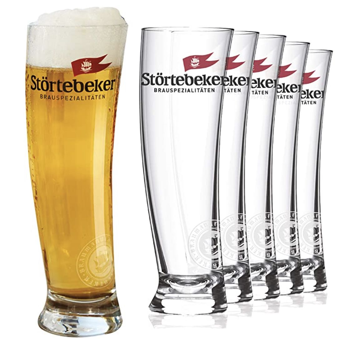 6er Set Störtebeker Weizenbiergläser im Sydney Segelglas Design je 0,5 l für 25€ (statt 33€)   Prime