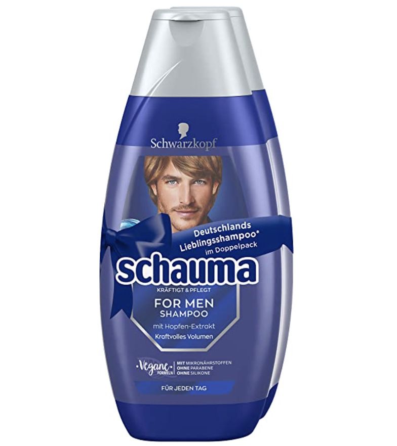 5x 2er Pack Schauma Schwarzkopf Shampoo FOR MEN für 10€ (statt 20€)   Prime Sparabo