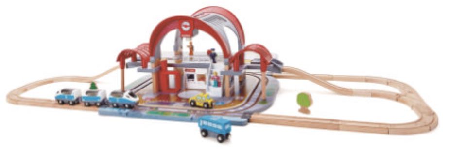 Hape Großstadtbahnhof Holzeisenbahn Set für 66,23€ (statt 81€)