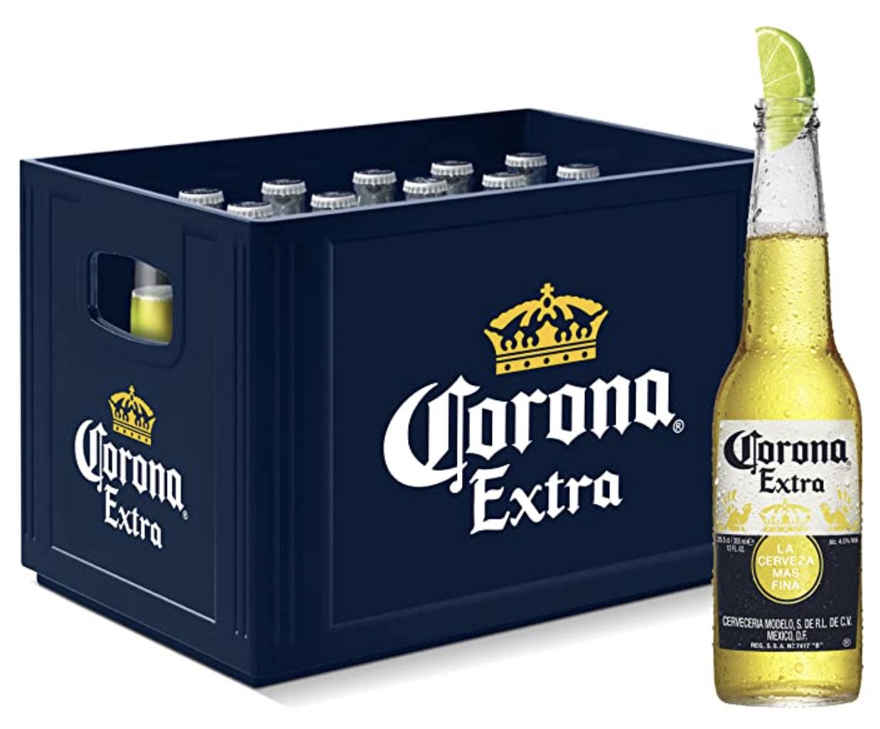 24x Corona Extra Premium Lager Flaschenbier (0,35l) für 21,84€ zzgl. Pfand