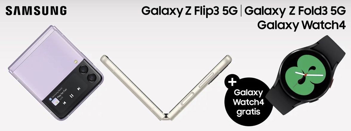 KNALLER 🔥 Samsung Galaxy Z Flip3 5G mit 128GB + Galaxy Watch4 für 49,99€ + o2 Allnet Flat inkl. 3GB LTE für 28,99€ mtl. + 200€ Tauschbonus