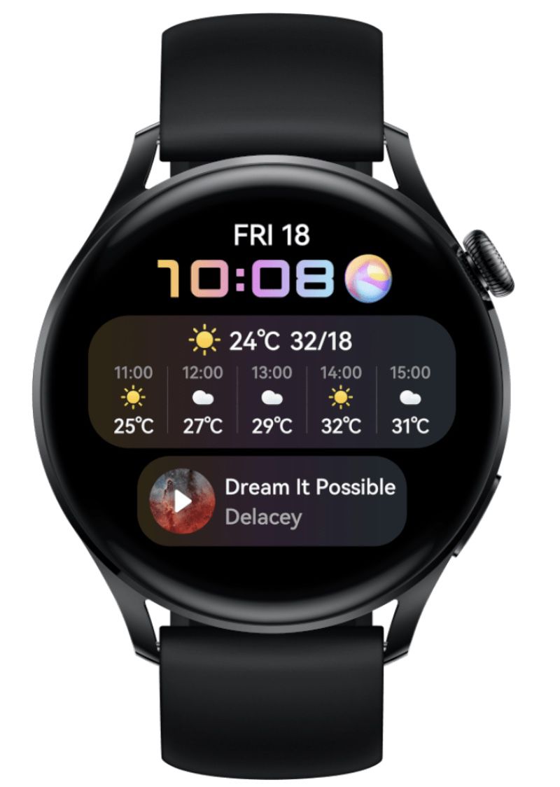 HUAWEI Watch 3 Active mit GPS in Schwarz für 179€ (statt 208€)