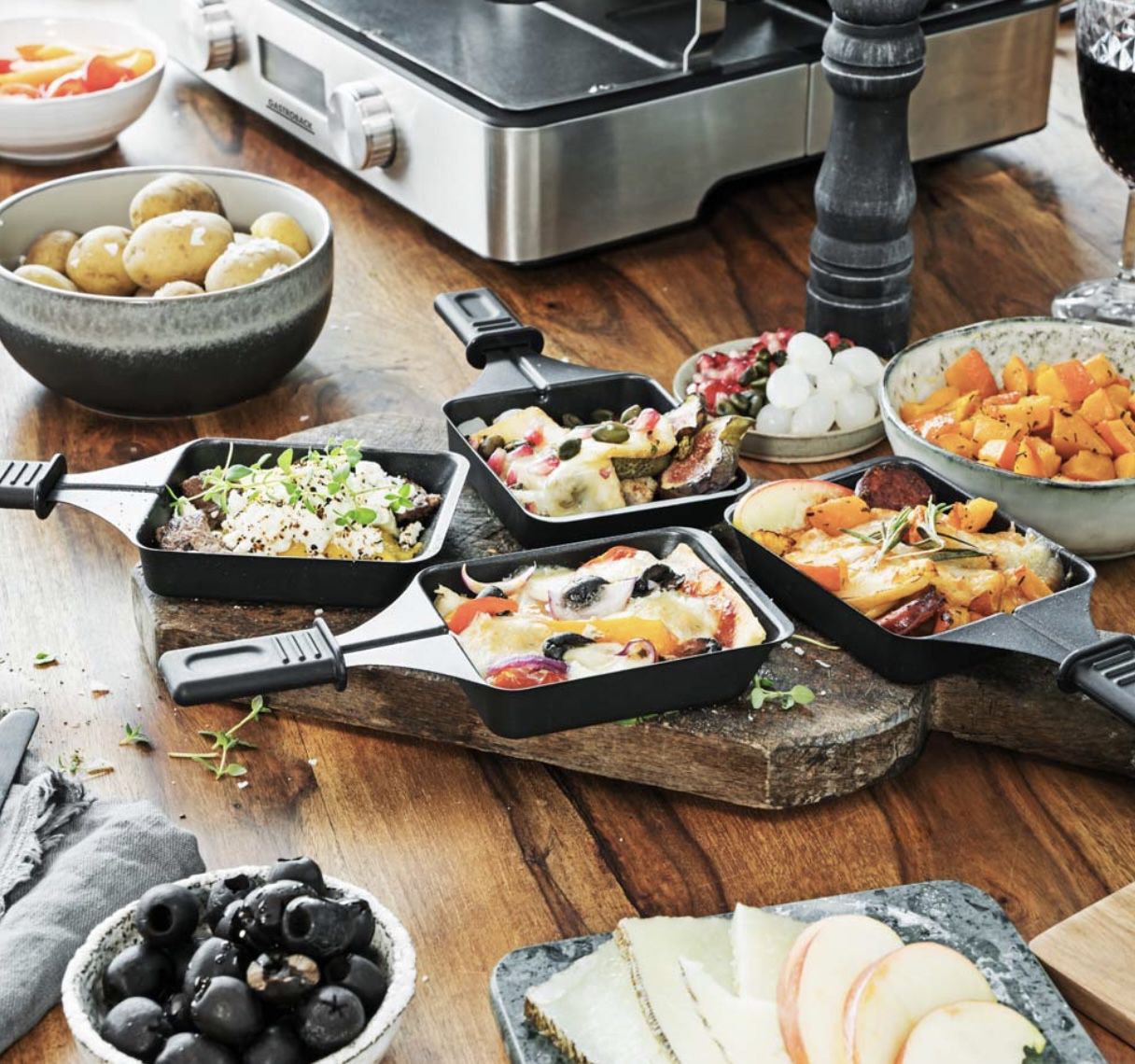 Gastroback Design 2 in 1   Raclette & Fondue für 99€ (statt 150€)