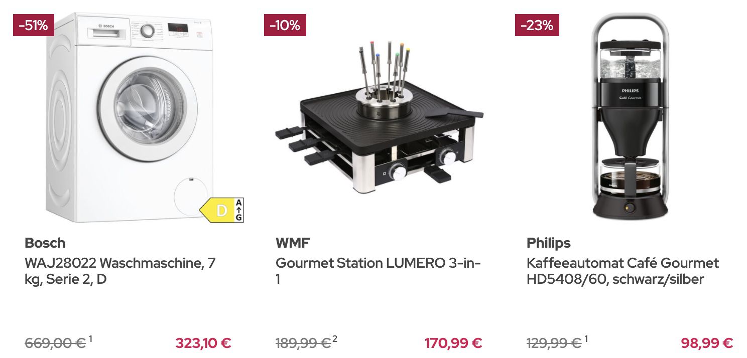 Galeria: 10% Rabatt auf Technik   z.B. WMF Crêpes Maker Lono für 62,99€ (statt 69€)