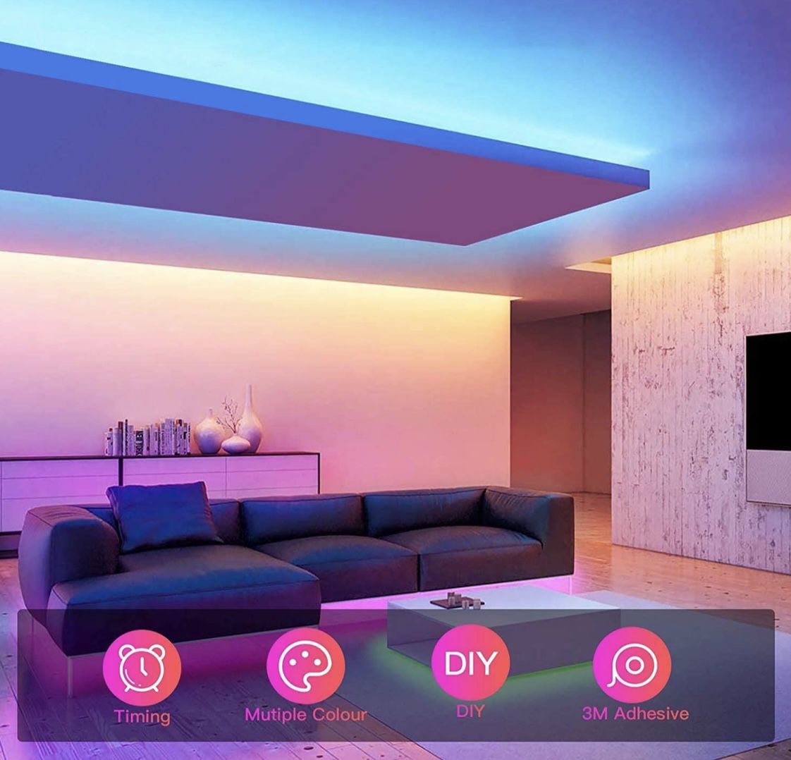 Maxsure LED Strip 10M RGB LED Streifen mit App Steuerung für 17,99€ (statt 30€)