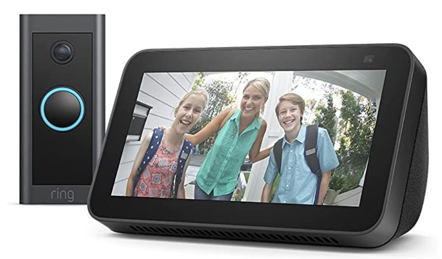 Echo Show 5 (2. Generation, 2021) + Ring Video Doorbell Wired für 39,99€ (statt 83€)  prime