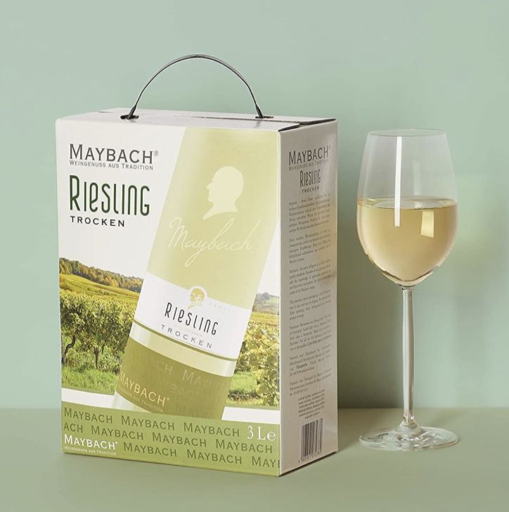 Maybach Riesling Trocken Bag in box (1 x 3 l) für 11€ (statt 17€)