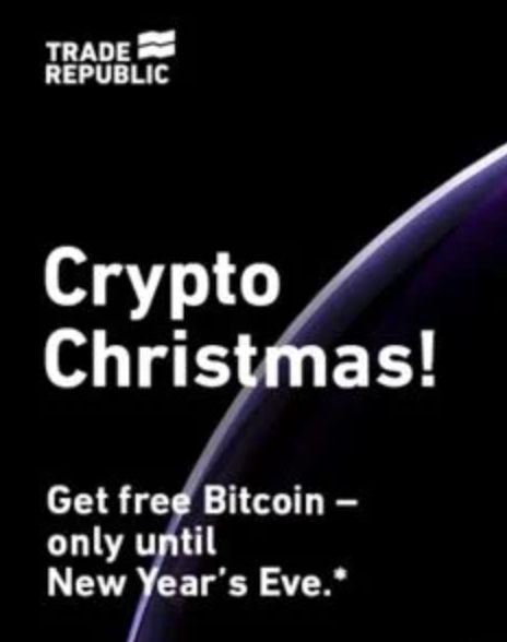 Trade Republic: GRATIS 50€ in Bitcoin für Neukunden (100€ Einzahlung) + KwK 50€ möglich