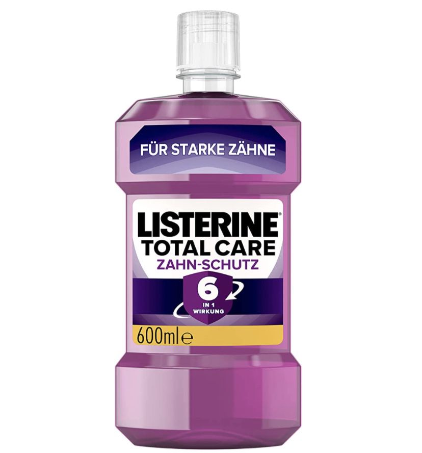 Listerine Total Care Zahn Schutz Mundspülung 600ml ab 3,33€