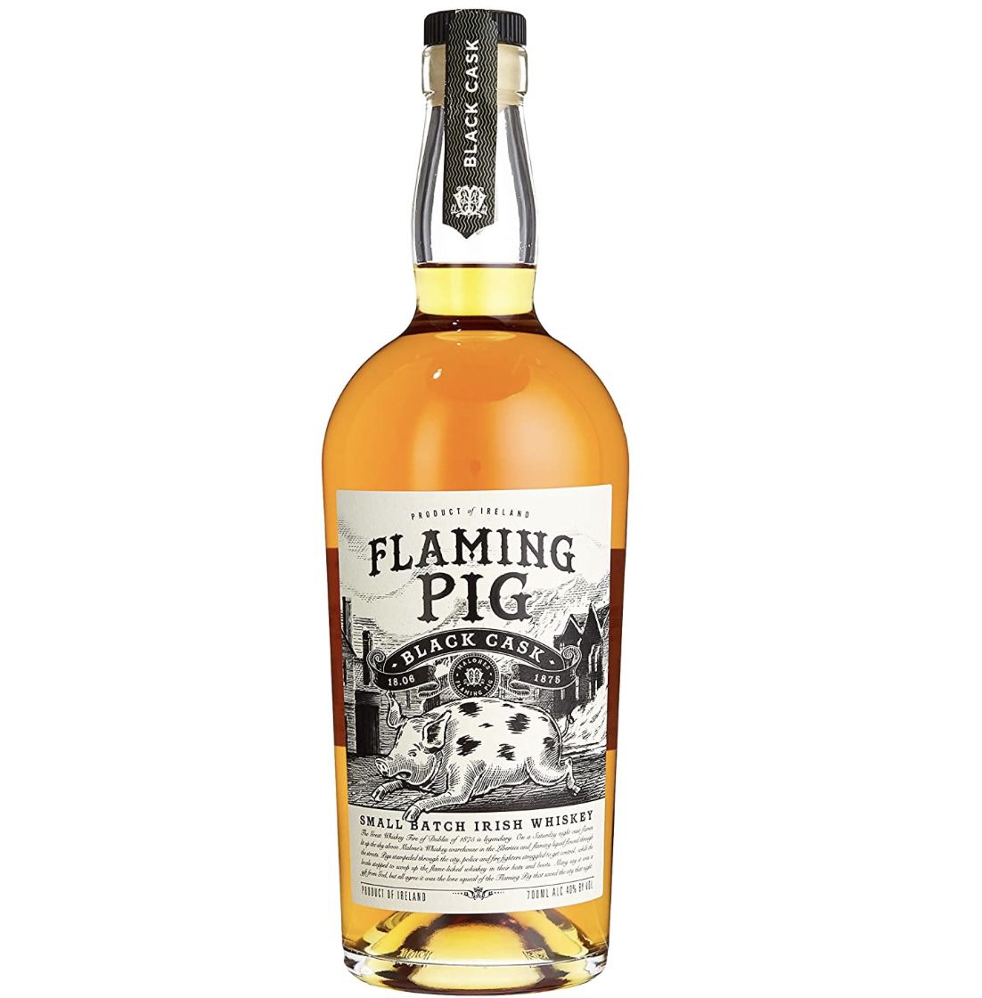 Flaming Pig Black Cask Irish Whiskey (1 x 0.7 l) für 23,80€ (statt 34€)