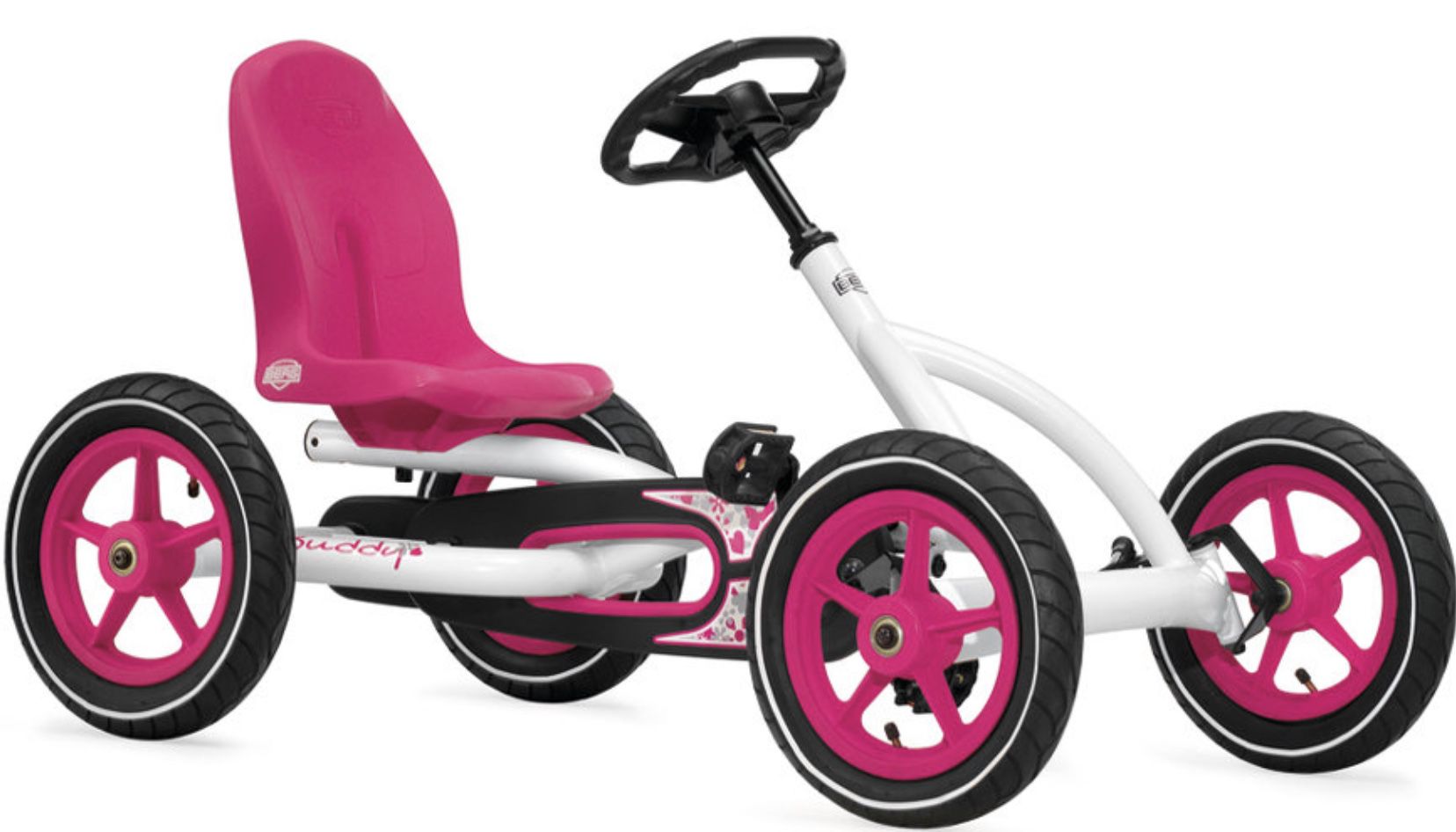 BERG Pedal Go Kart Buddy in Weiß Pink   limitiertes Sondermodell für 229,99€ (statt 293€) + 10 fach Punkte (Wert 23€)