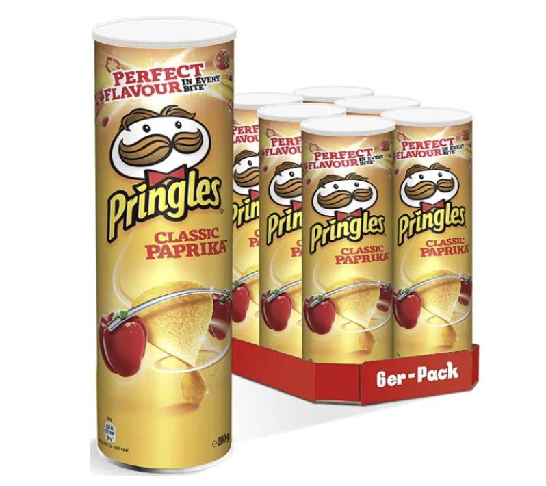 4x Pringles Paprika Classic, Hot &#038; Spicy oder Original (je 200g) ab 4,86€ (statt 6€) &#8211; Prime