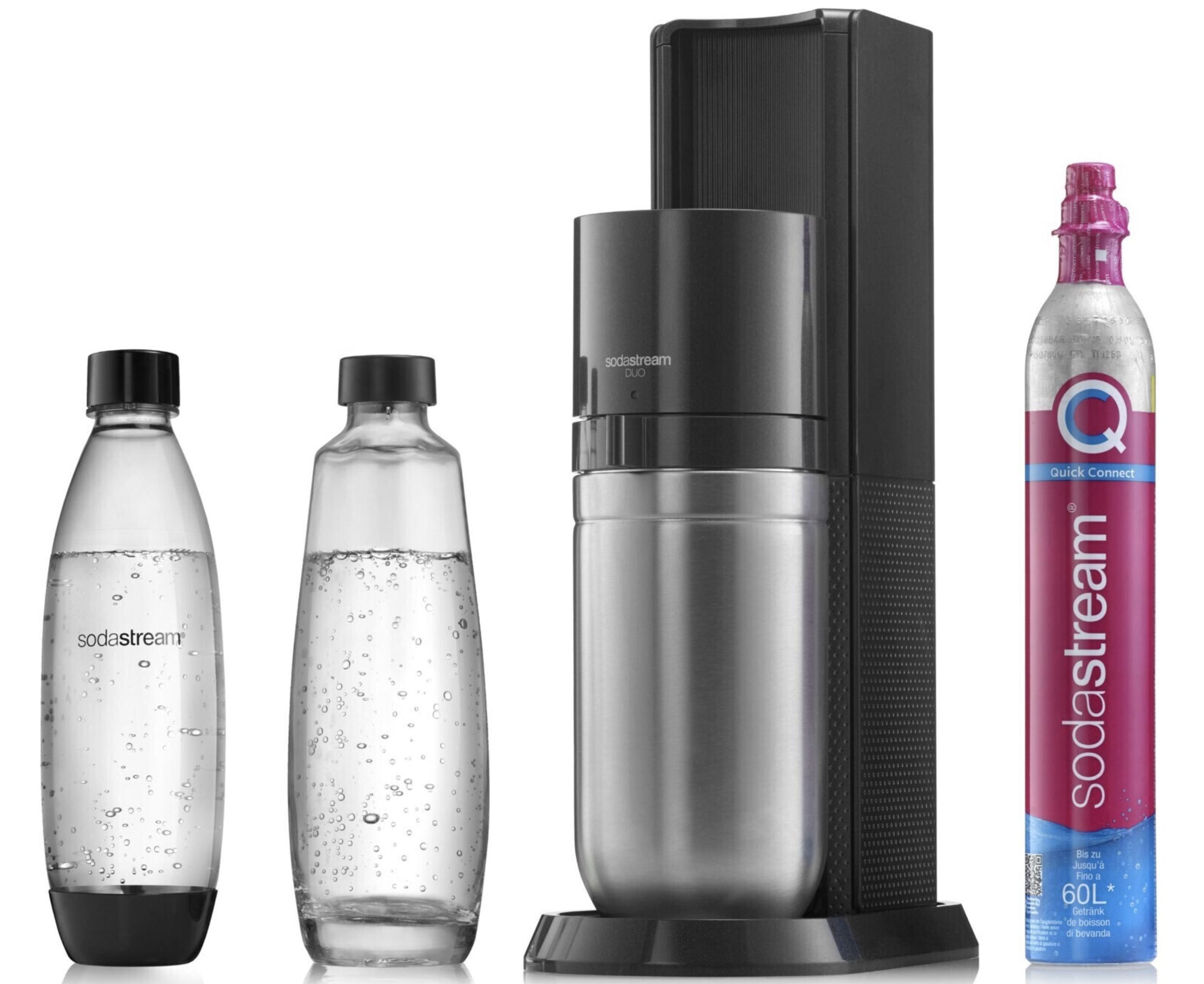 SodaStream Duo Wassersprudler inkl. Reservezylinder &#038; 2 Flaschen ab 79,99€ (statt 89€)