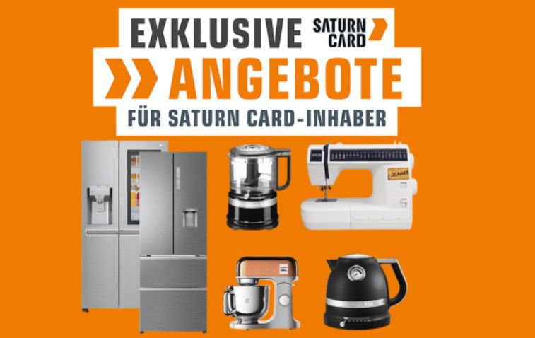 Saturn Card Club Aktion: z.B. Kitchenaid Artisan Küchenmaschine für 359€ (statt 410€)