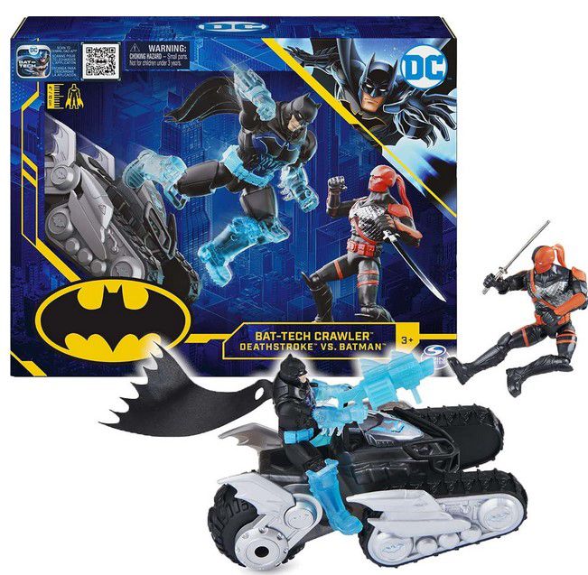 Batman & Deathstroke Actionfiguren + Bat Tech Geländefahrzeug für 15,99€ (statt 25€)  prime