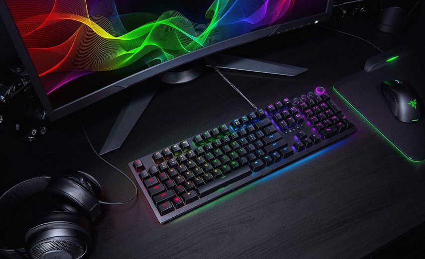 Razer Huntsman Elite (Purple Switch)   mechanische Gaming Tastatur für 99,99€ (statt 140€)