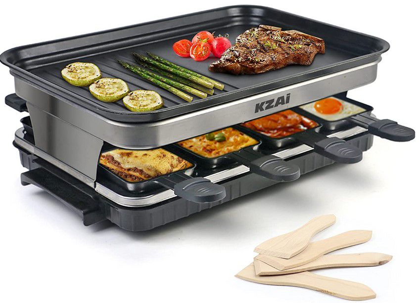 Kzai Raclette Grill inkl. 8 Pfännchen für 48,99€ (statt 70€)