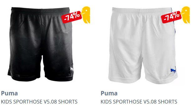 Puma V5.08 Kinder Sporthose mit Innenslip ab 5,99€ (statt 12€)