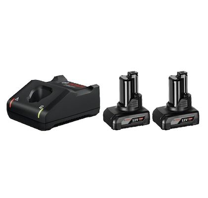 Bosch Starter-Set: 2 x GBA 12V 6.0 Ah Akkus + GAL 12V-40 Ladegerät für 116,95€ (statt 130€)