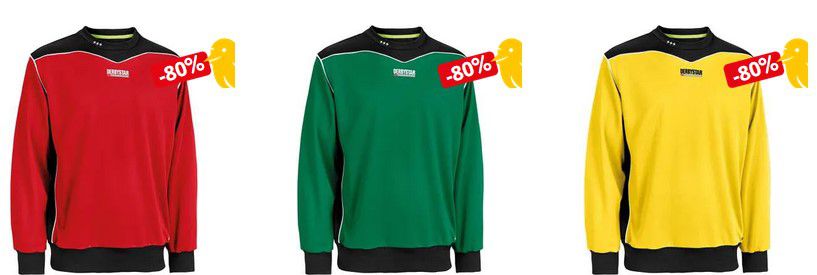 Pricedrop: Derbystar Brillant Herren & Kinder Sweatshirts div. Farben ab je 4,99€ (statt 22€ )