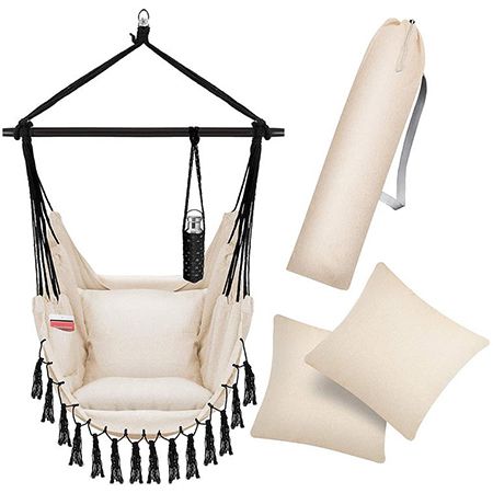 Kesser Safari XXL Hängesessel mit 2 Kissen & Getränkehalter für 34,80€ (statt 45€)