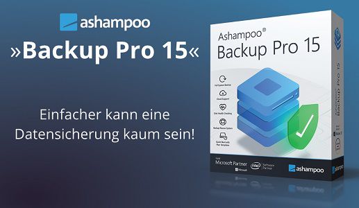 Computer Bild: Ashampoo Backup Pro 15 (Vollversion) gratis