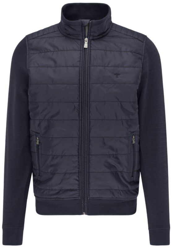 Fynch Hatton Sweatjacke mit Steppung und Stehkragen in Navy Blau für 67,49€ (statt 90€)