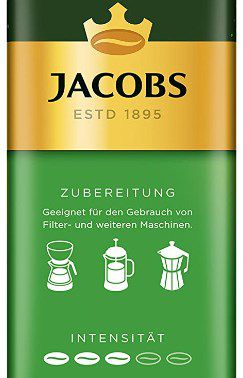 500g Jacobs Filterkaffee Auslese Klassisch gemahlen ab 4,92€ (statt 5,80€)   Prime Sparabo