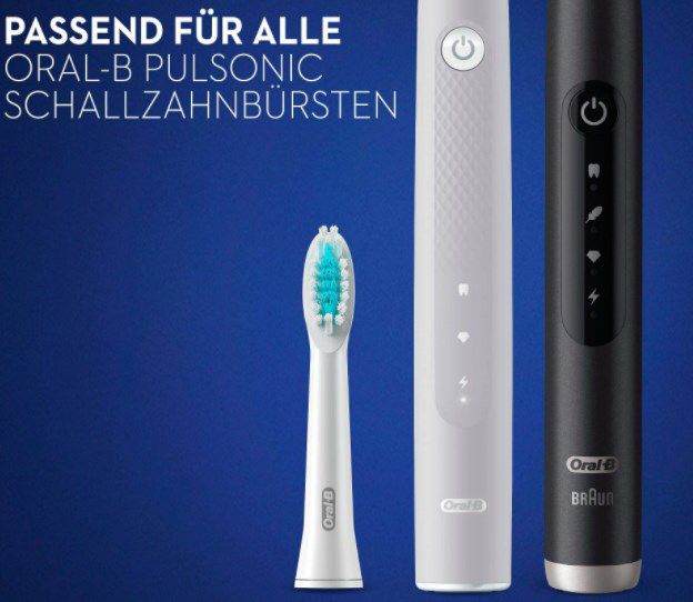 2er Pack Oral B Pulsonic Clean Aufsteckbürsten ab 5,12€ (statt 10€)