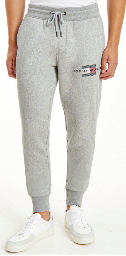 Tommy Hilfiger Jogginghose mit Elastischem Bund +Tunnelzug in Grau für 57,72€ (statt 70€)