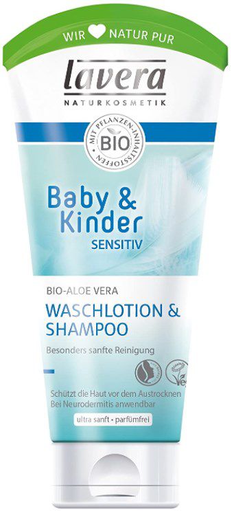 5x Lavera Baby Sensitiv Waschlotion & Shampoo mit je 200ml für 12,94€ (statt 16€)  SparAbo