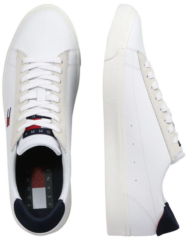 Tommy Hilfiger Sneaker mit Logo in Weiß für 37,49€ (statt 50€)