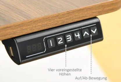 Vinsetto   elektrisch höhenverstellbarer PC Tisch für 169,99€ (statt 200€)