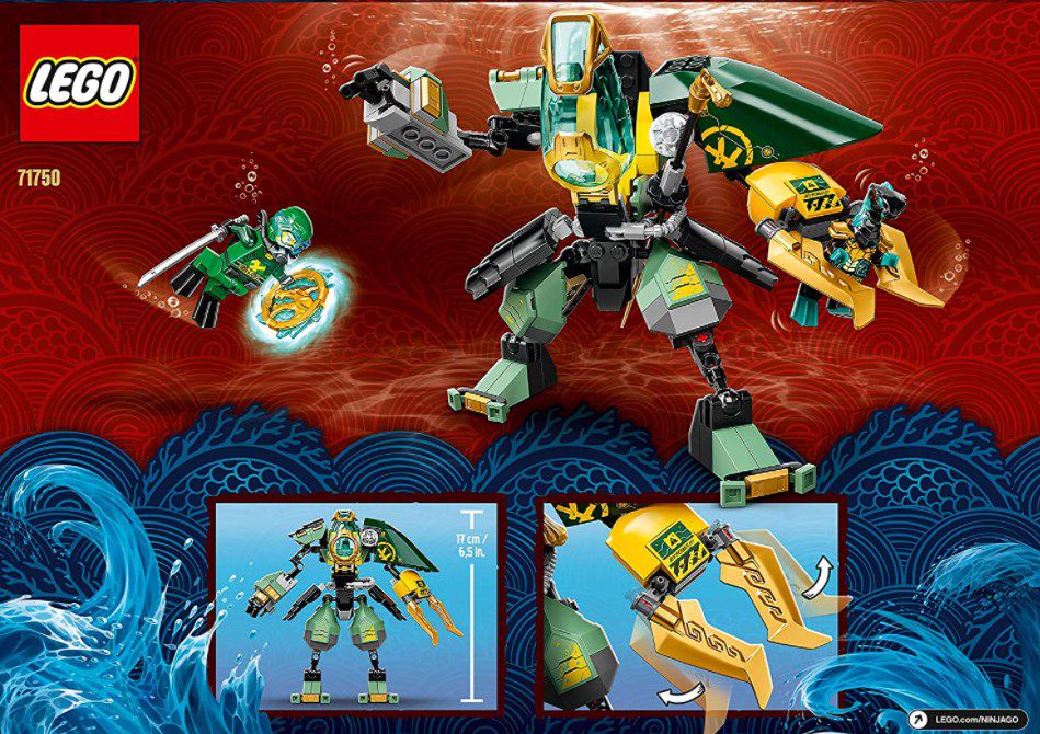 LEGO 71750 Ninjago   Lloyds Hydro Mech Unterwasser Set für 13,99€ (statt 17€)