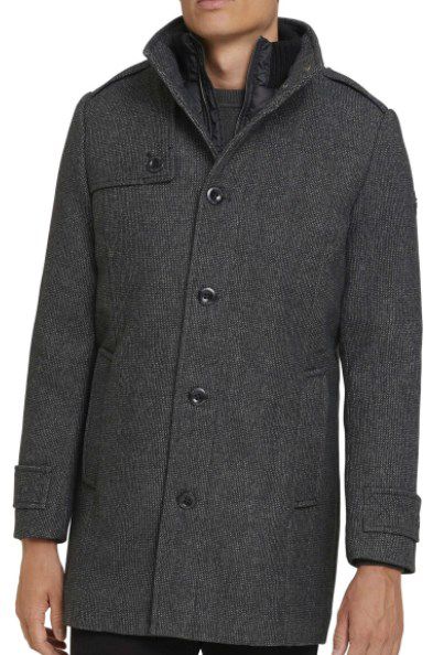 Tom Tailor Mantel mit Wollanteil und Innenjacke in Grau für 74,99€ (statt 106€)