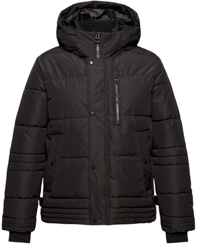 Esprit Steppjacke Basic mit Kapuze in Schwarz für 74,99€ (statt 100€)