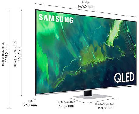Samsung QLED Fernseher (GQ75Q74AAT) mit 75 Zoll und 4K für 1.298,99€ (statt 1499€)