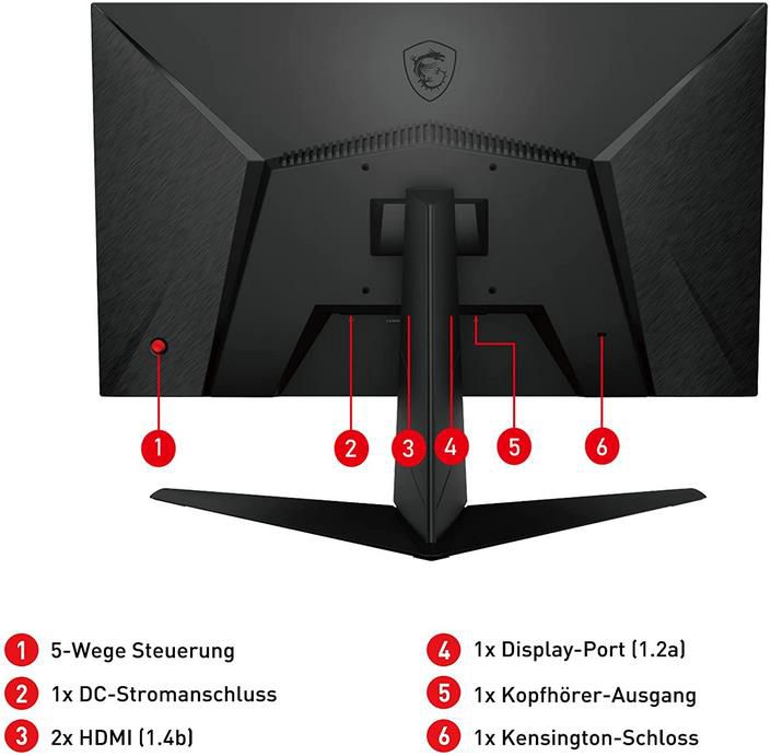 MSI Optix G241   24 Zoll Gaming Monitor, FHD, 144Hz, 1ms, AMD FreeSync für 175€ (statt 209€)