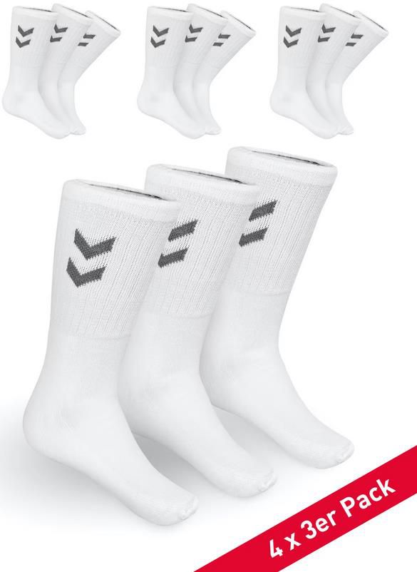 12er Pack Hummel Basic Socken in Weiß für 13,98€ (statt 20€)