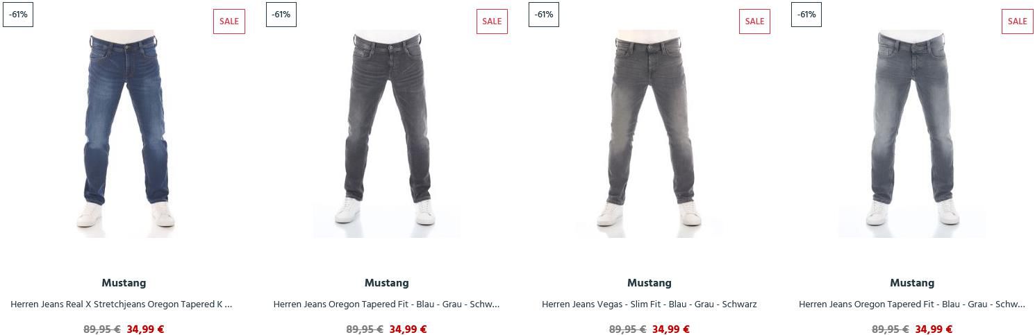 JeansDirect: Mustang Jeans in 4 Schnitten für je 34,99€   Ab 40€ Versandkostenfrei