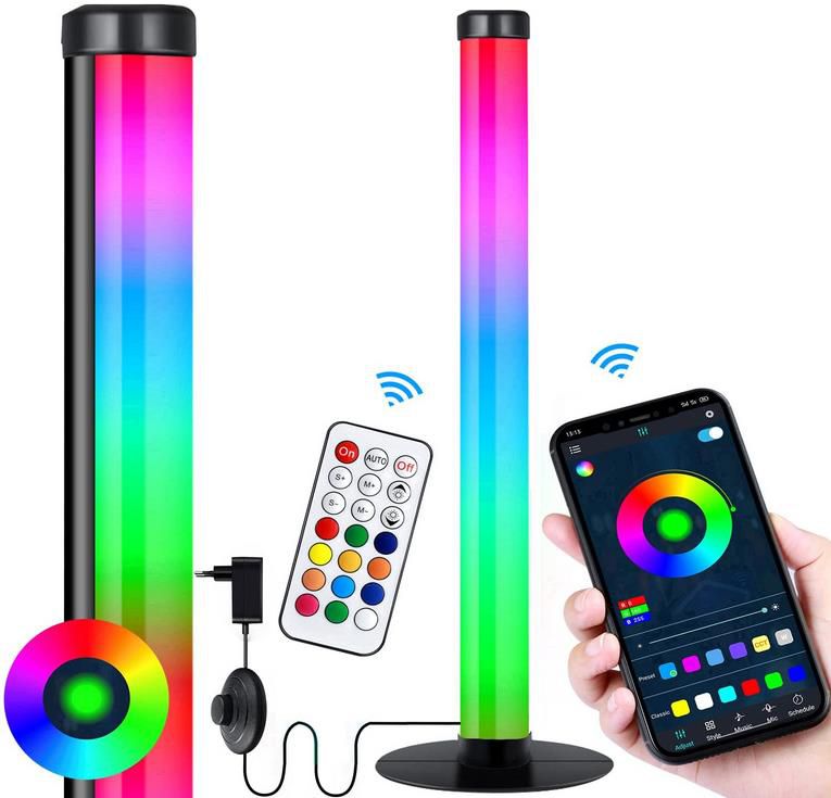 ONIVIB LED Bluetooth Stehlampe mit RGB Farbwechsel 88cm für 53,99€ (statt 90€)