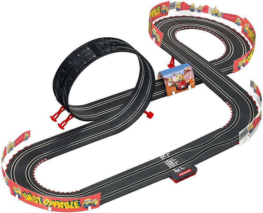 Carrera GO!!! Minion Power Racing Rennstrecken Set   4,9m mit 2 Autos für 41,59€ (statt 54€)