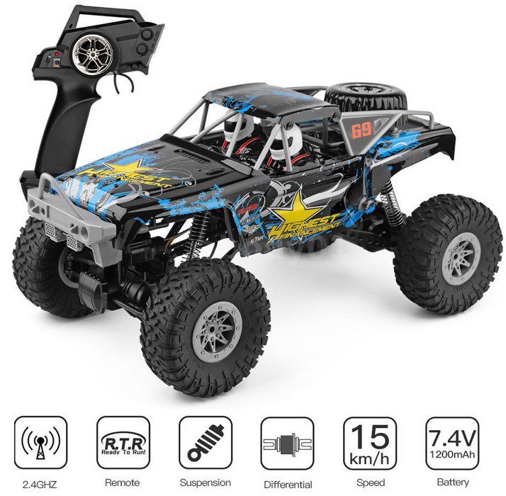 Wltoys 104310 RC Auto mit Allradantrieb & bis zu 15 km/h für 59,46€ (statt 90€)