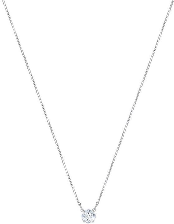 Swarovski Attract Round   Damen Halskette mit Weißem, Funkelndem Swarovski Kristall für 41,30€ (statt 56€)