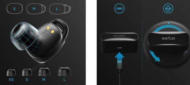 EarFun Free Pro BT 5.2 TWS InEar Kopfhörer mit Noise Canceling & Wireless Charging für 42,99€ (statt 56€)