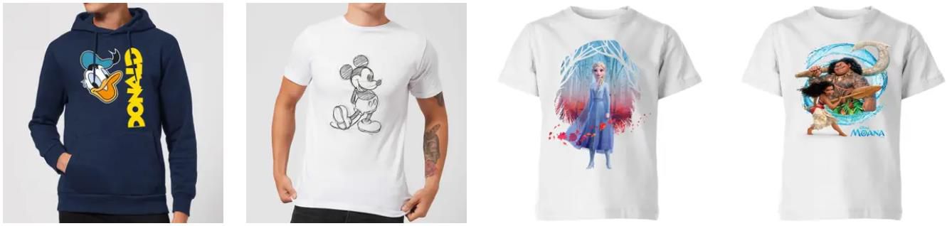Zavvi: 30% auf die gesamte Disney Kleidungskollektion   z.B. Mickey Mouse Herren T Shirt für 15,58€ (statt 26€)